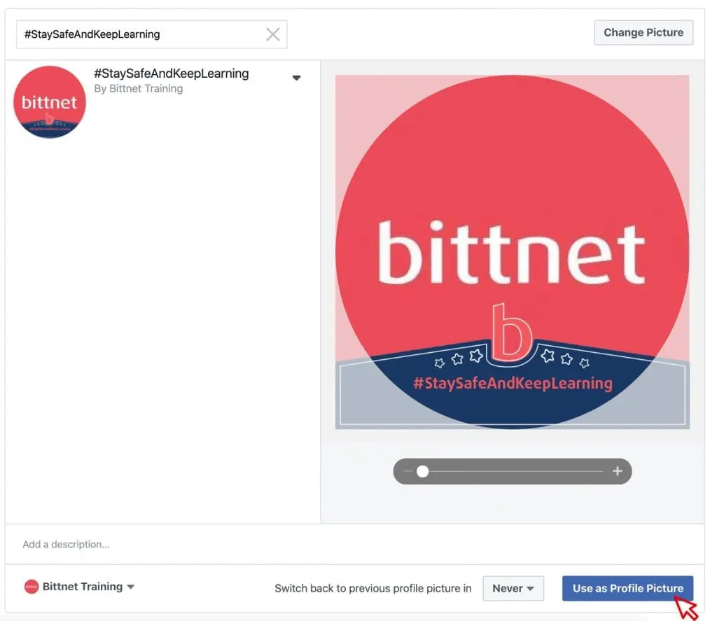 Poza de profil Facebook Bittnet Training