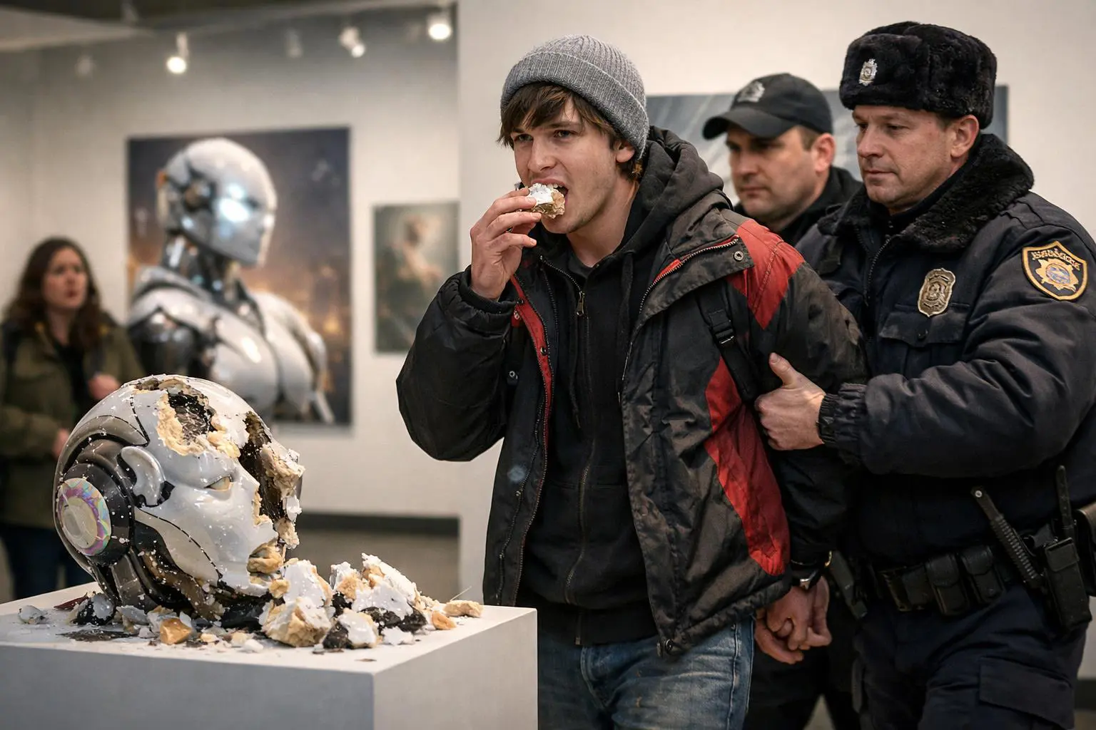 Student din Alaska arestat dupa ce a mancat o expozitie AI